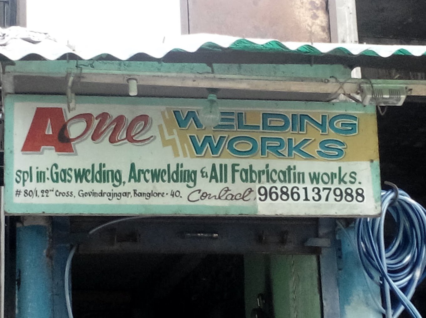 A One Iron Welding works in Bengaluru, Karnataka