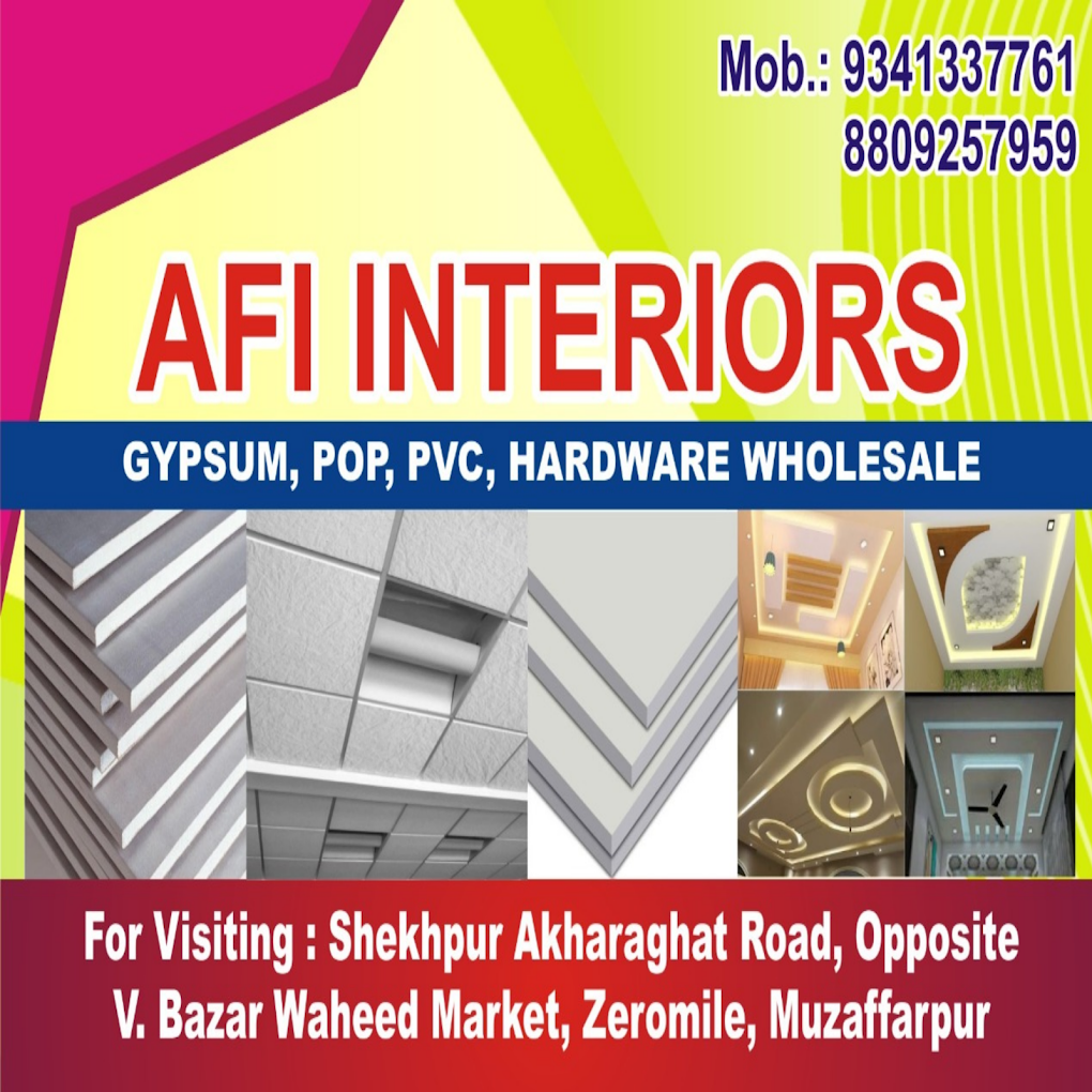 AFI – False Ceiling, Pop Design Contractors in Muzaffarpur, Bihar