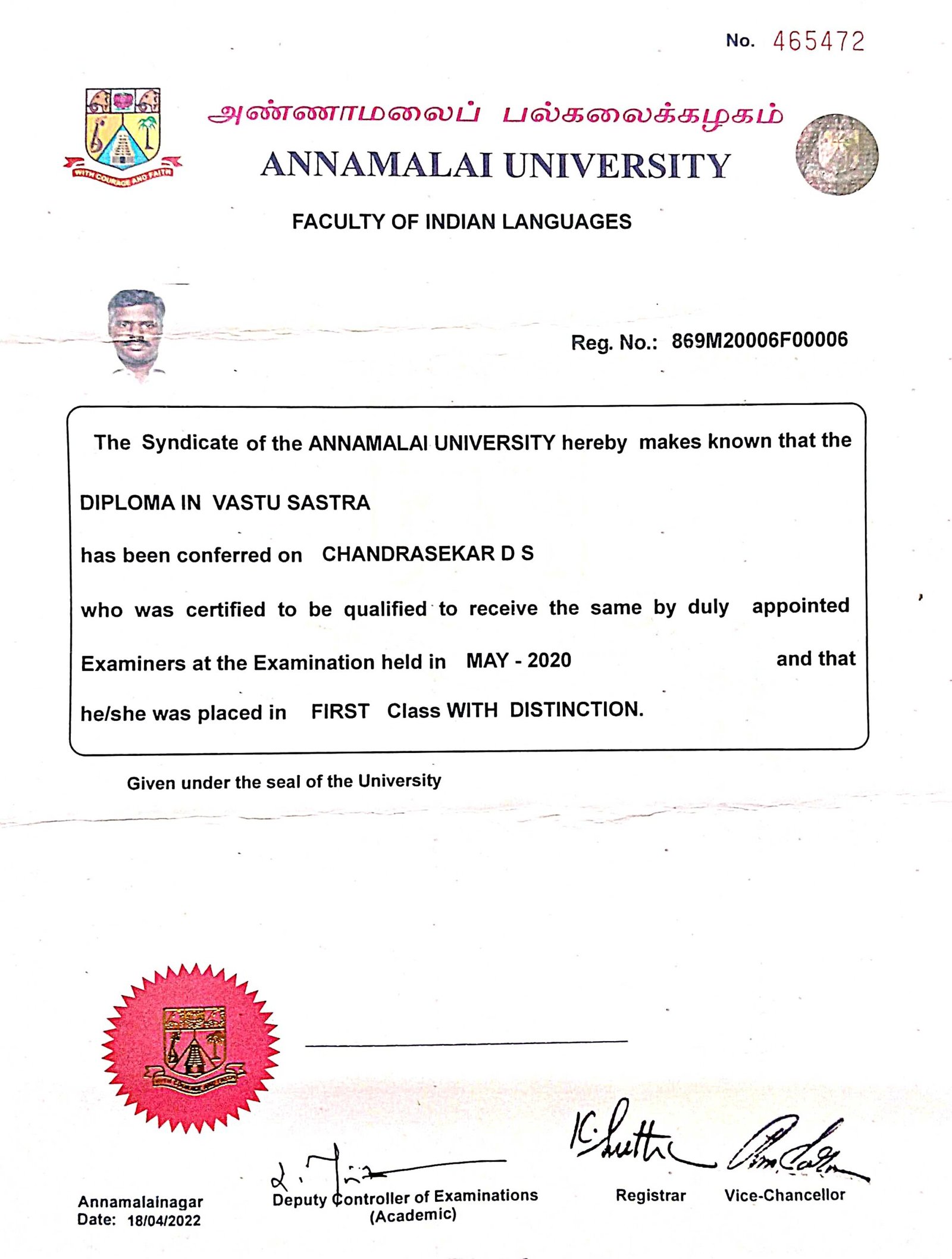 Astro Dr. Chandrasekar PhD Astrology (Best astrologer Expert, Best Vastu Consultant, Best Marriage matching expert, Best gemologist expert, best numerologist expert