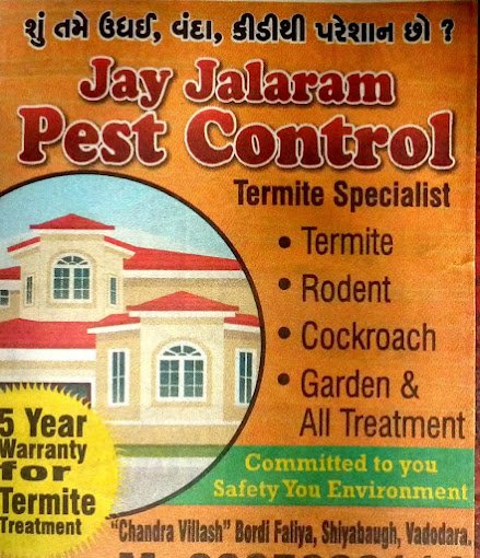 Jay jalaram – Pest Control for Residential & Commercial, Best Pest Control Service in Vadodara, Gujarat