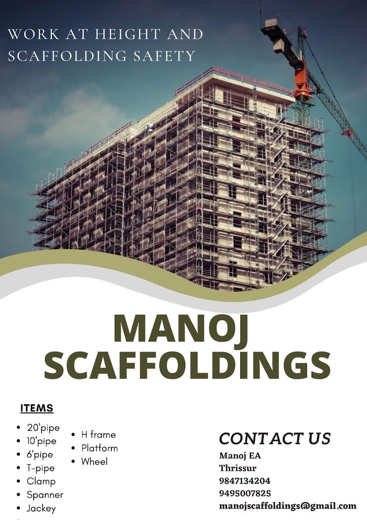 Manoj (Scaffolding) Shuttering on Rent in Thrissur, Kerala