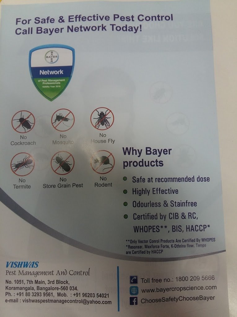 Vishwas – Pest Control for Residential & Commercial, Best Pest Control Service in Bengaluru, Karnataka