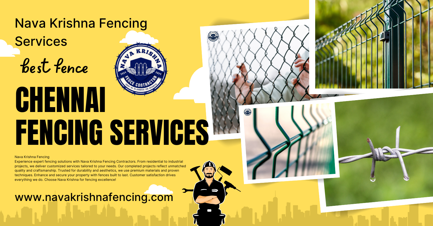 Nava Krishna fencing  TOP FENCING CONTRACTORS IN TAMIL NADU | NAVA KIRSHNA FENCING